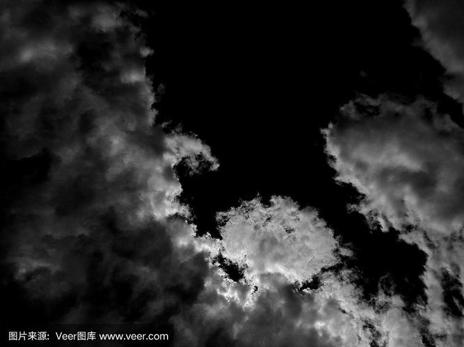 空中有片黑色的云 1080P